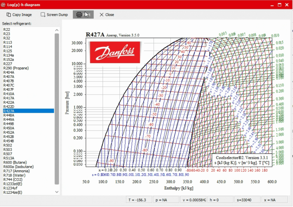 جزئیات انتخاب کمپرسور با استفاده از نرم افزار کول سلکتور دانفوس Danfoss coolselector 