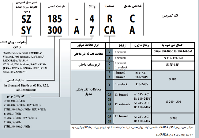 کمپرسور اسکرال دانفوس سری SY